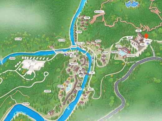 潮南结合景区手绘地图智慧导览和720全景技术，可以让景区更加“动”起来，为游客提供更加身临其境的导览体验。